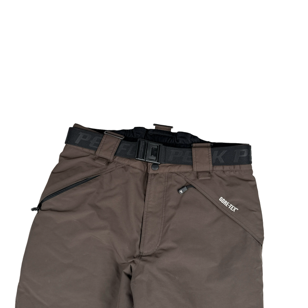Peak Performance Brown Gore-Tex Fleece Lined Ski Trousers - Medium