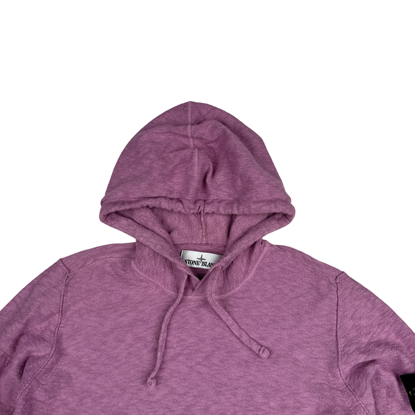Stone Island 2020 Pink Knit Hoodie - Medium