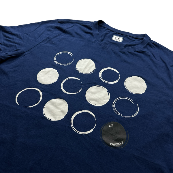 CP Company Blue Graphic Lens Viewer Cotton T Shirt - XL