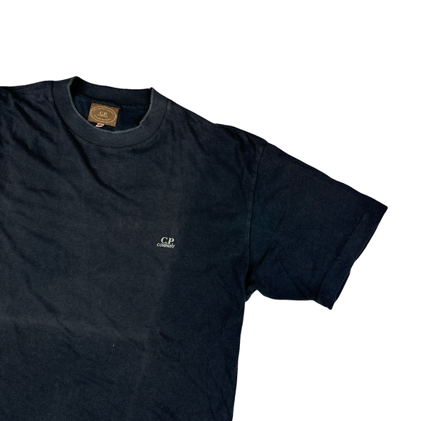 CP Company Vintage Cotton Black Spellout T Shirt - XL
