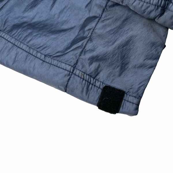 Nemen Nylon Shimmer Light Blue Padded Shell Multi Pocket Jacket - Medium