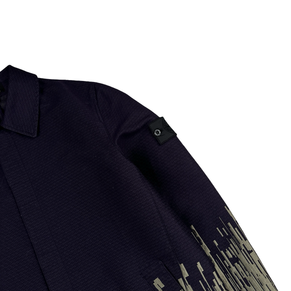 Stone Island 2017 Big Loom Jacquard Shadow Project Trench Jacket - Medium