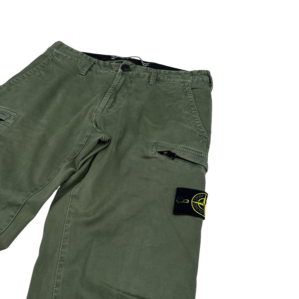Stone Island 2021 Green SK Cargo Trousers - 30"