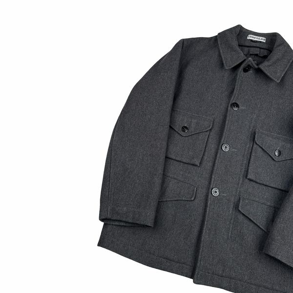 Stone Island Vintage Green Edge 1996 Thick Wool Jacket - Medium