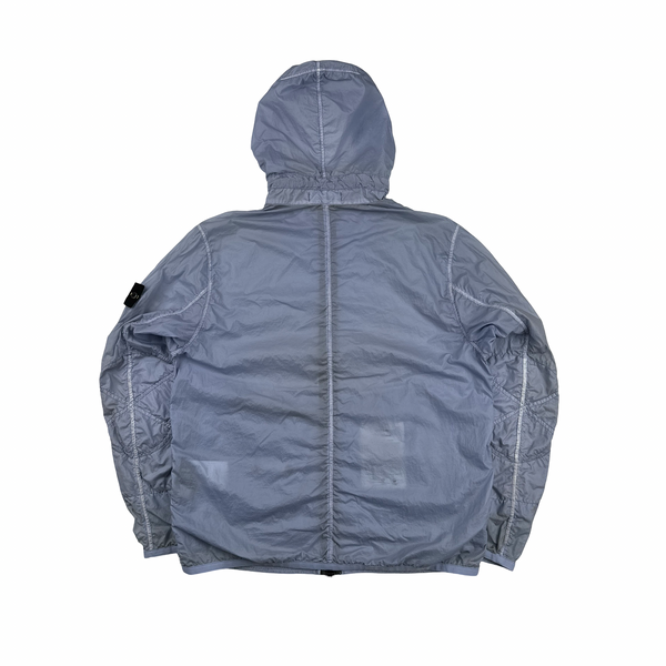 Stone Island Violet Lamy Velour Hooded Jacket - Large