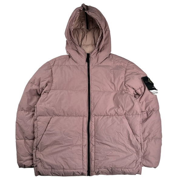 Stone Island 2022 Pink Naslan Light Watro Down TC Puffer XL
