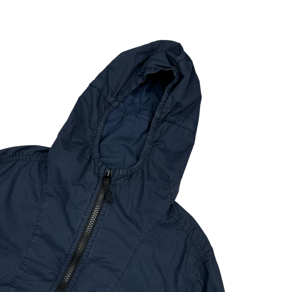 Stone Island 2017 Navy Tela Paracadute Hooded Jacket - XL