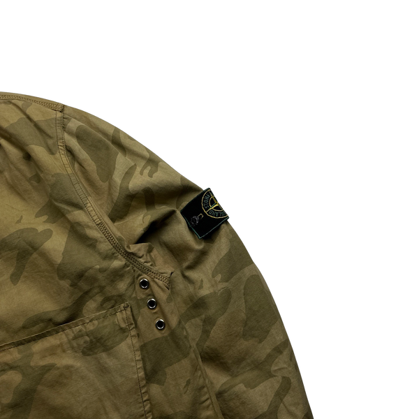Stone Island 90's Ice Camo Carpenter Buttoned Jacket - Medium