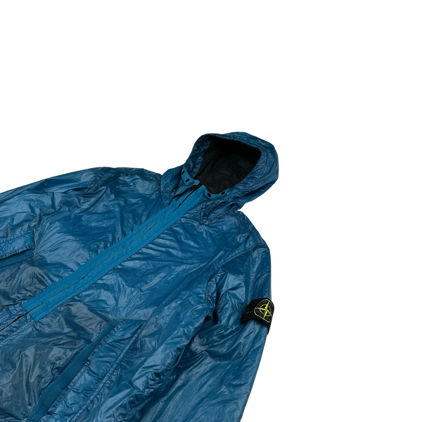 Stone Island 2017 Blue Quantum Primaloft Hooded Jacket - Large