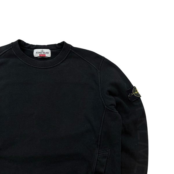 Stone Island x Supreme 2014 Black Spellout Tracksuit Set - Large