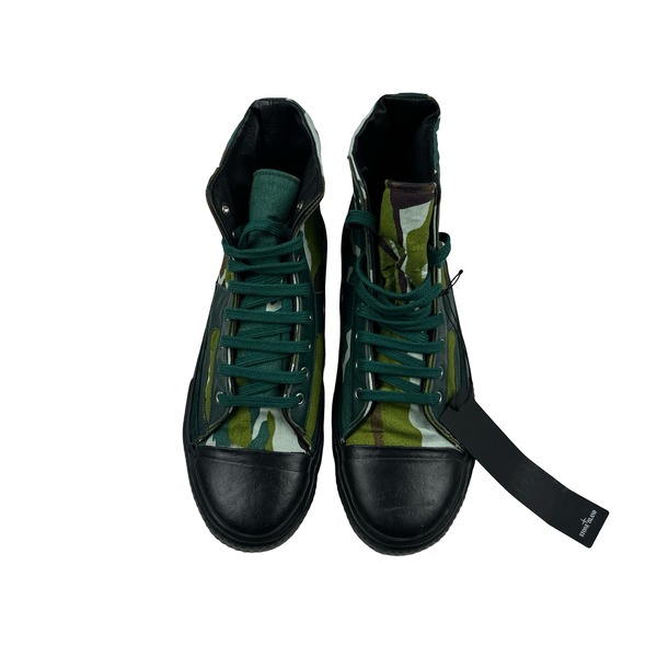 Stone Island Flowing Camo Converse Style Trainers - UK 10