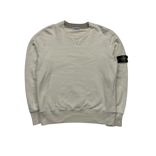 Stone Island 2008 Cream Crewneck Sweatshirt - XXL