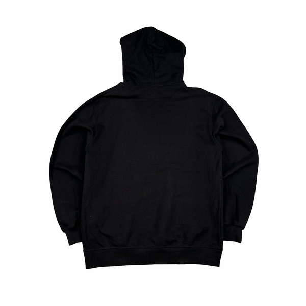 Maharishi Thick Cotton Spellout Black Hoodie - Medium