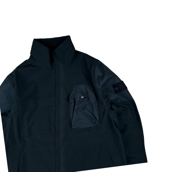 Stone Island 2018 Navy Ghost Tank Shield Jacket - XL