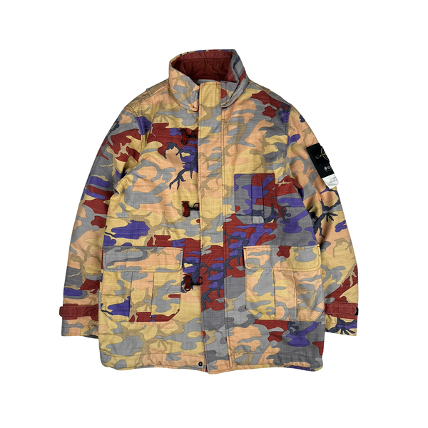 Stone Island 2022 Heritage Camo Ripstop Nylon Dutch Rope Jacket - Large