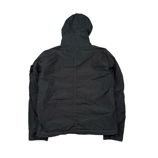 Stone Island Charcoal Garment Dyed Crinkle Reps NY Jacket - Small