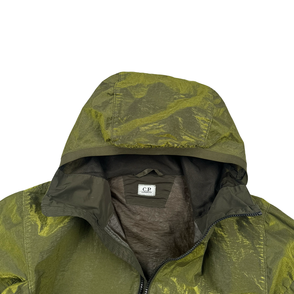 CP Company P.Ri.S.M Green Prismatic Ripstop Membrane Hooded Jacket - Medium