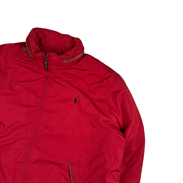 Ralph Lauren Red Harrington Quilted Bomber Jacket - XXL