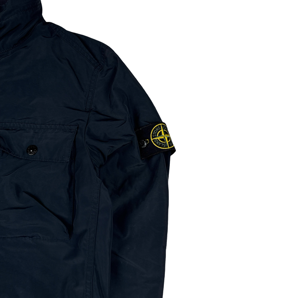 Stone Island 2017 Navy Garment Dyed Micro Reps Field Jacket - Small