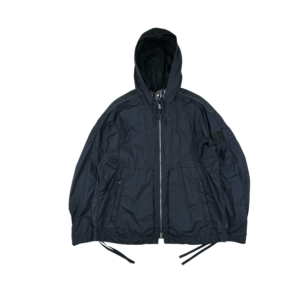 Stone Island 2022 Navy Shadow Project HD Pelleovo Cotton TC Navy Glass Jacket - Large