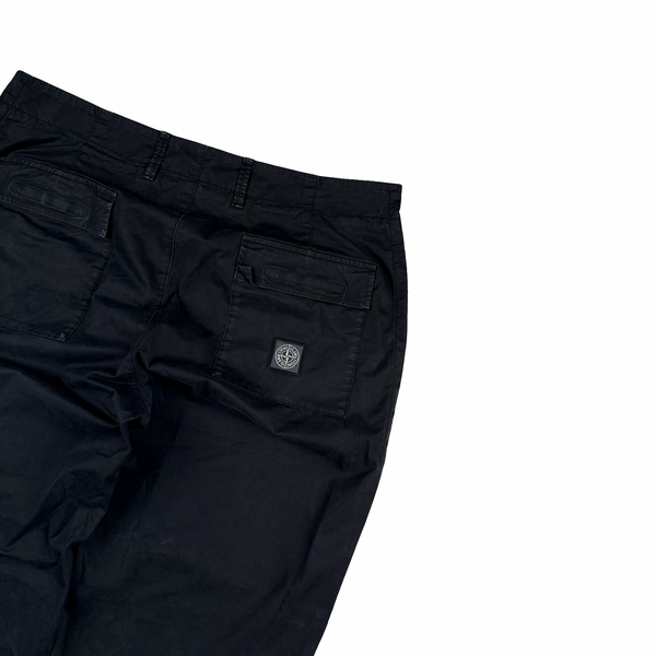 Stone Island 2023 Black Regular Fit Trousers - 34"