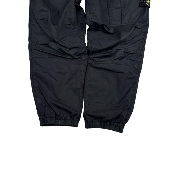 Stone Island 2019 Black Cotton Cargo Trousers - 34"