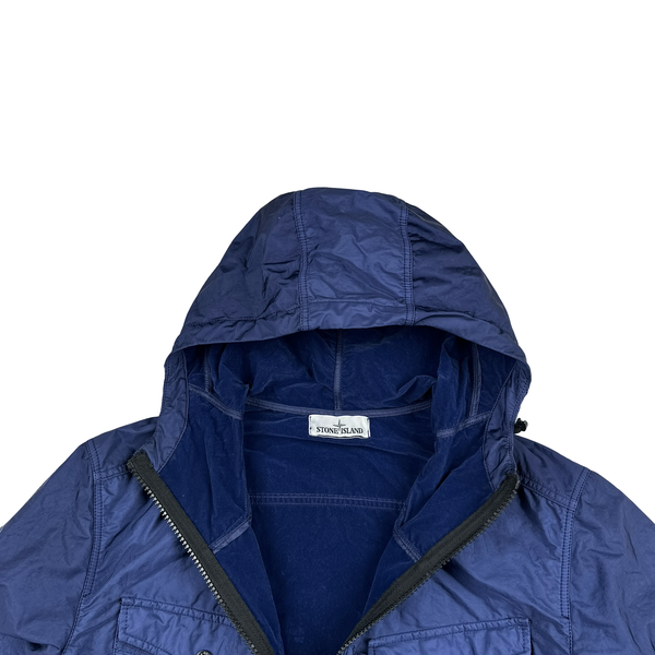 Stone Island 2015 Blue Lamy Flock Jacket - XL