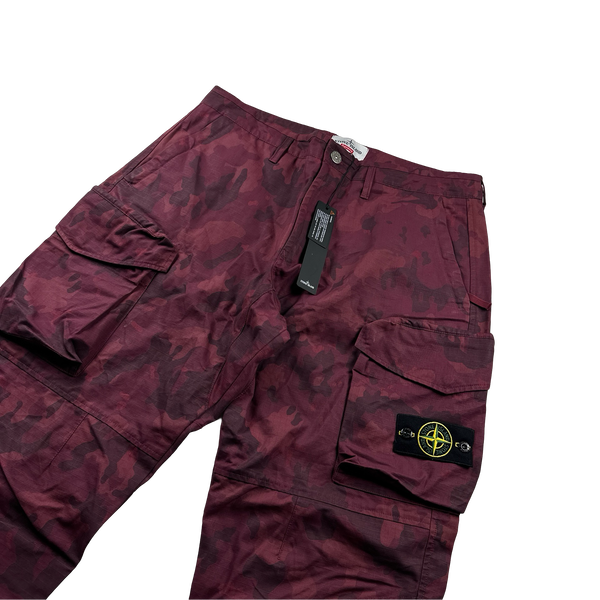 Stone Island x Supreme 2022 Ice Camo Cargo Trousers - 36"