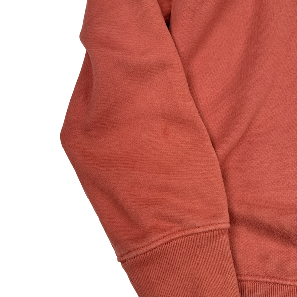 Stone Island 2019 Orange Cotton Crewneck - Large