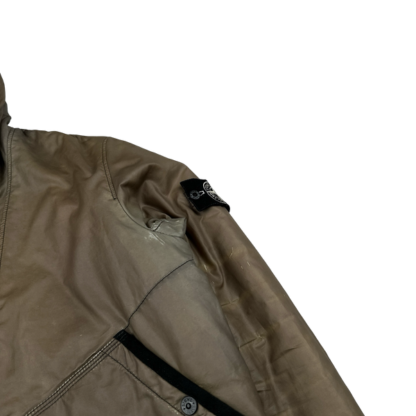 Stone Island 2012 Brown Thermo Reflective Padded Jacket - Large