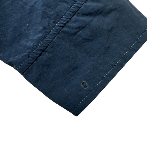 CP Company Vintage Blue Nylon Hood Badge Jacket - Medium