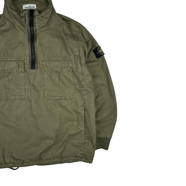 Stone Island 2020 Green Smock Pullover Overshirt - Large