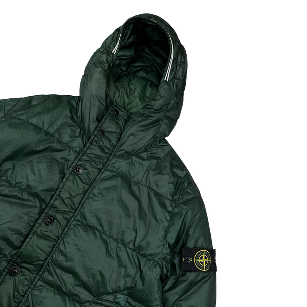 Stone Island 2013 Green Garment Dyed Puffer Jacket - Medium