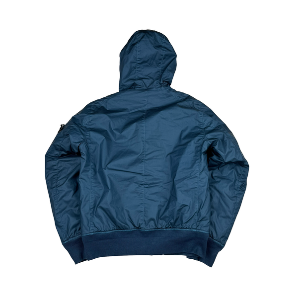 Stone Island 2014 Blue Mussola Gommata Padded Jacket - Small