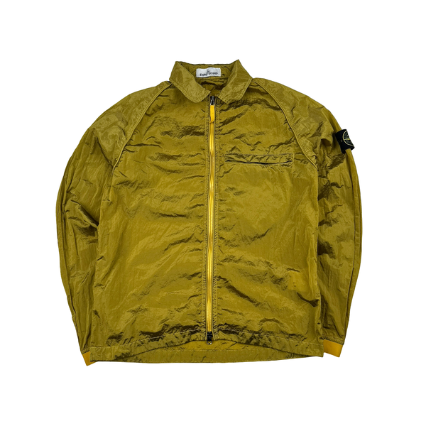 STONE  イエローナイロンジャケット STONE ISLAND - NYLON METAL IN ECONYL® REGENERATED NYLON_ GARMENT