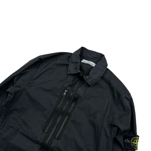 Stone Island 2017 Black Paracadute Overshirt - Small