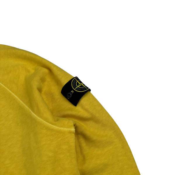 Stone Island 2023 Yellow Crewneck Sweatshirt - Medium