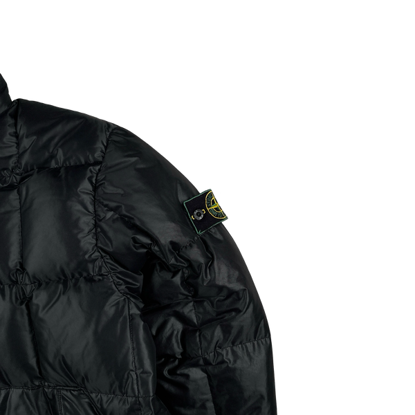 Stone Island 1999 Vintage Black Micro Light Puffer Jacket - Medium