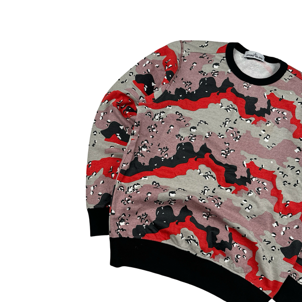 Stone Island 2020 Big Loom Camo Crewneck Sweatshirt - Medium