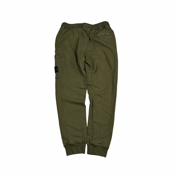 Stone Island 2021 Green Tracksuit Bottoms - Medium