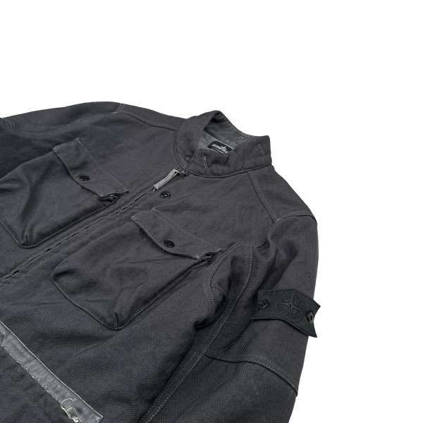 Stone Island 2015 Charcoal Cotton Blend Shadow Project Jacket - Large