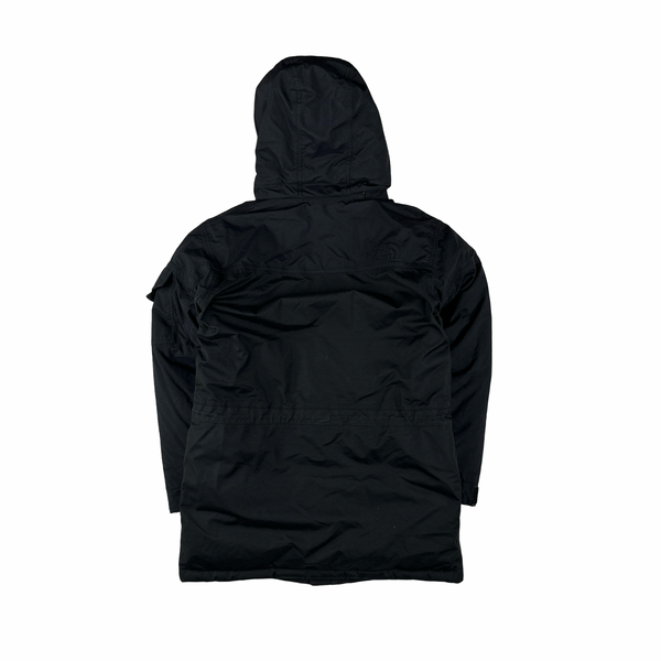 North Face Black Hyvent Mcmurdo Down Filled Long Parka Jacket - Small