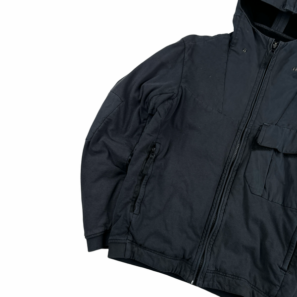 Stone Island 2016 Jersey Shell Split Velvet Hood Jacket - Small