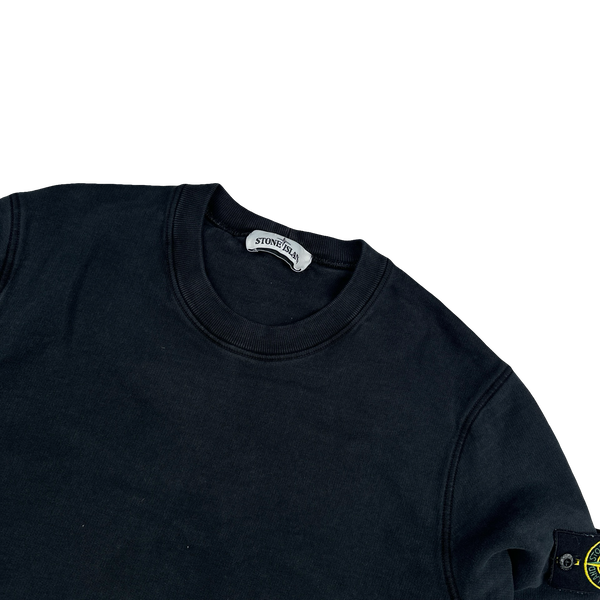 Stone Island 2020 Black Cotton Crewneck Sweatshirt - Medium
