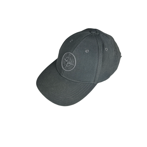 Stone Island Grey Embroidered Cap - Large