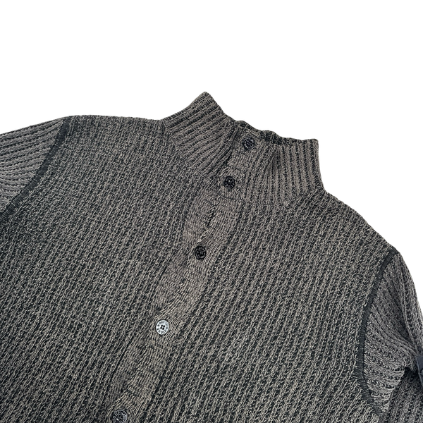 Stone Island Vintage 2003 Thick Knit Button Up Cardigan - XXL