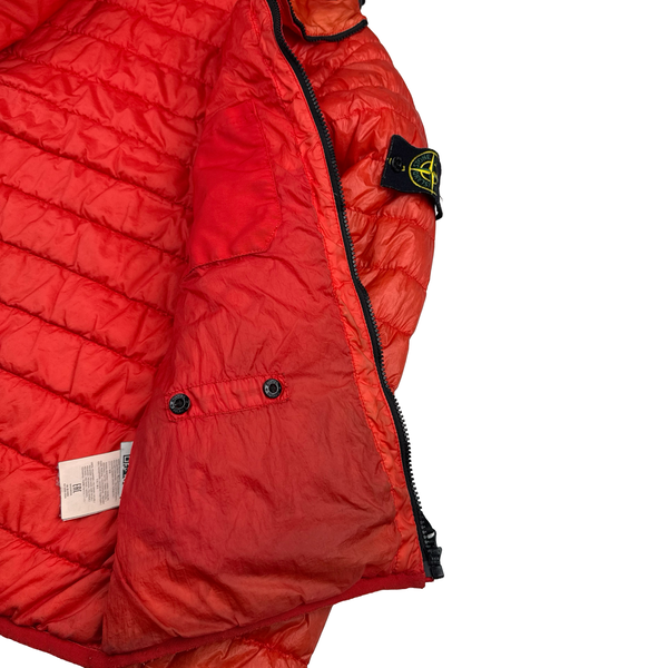 Stone Island 2016 Red Garment Dyed Puffer Jacket - Medium