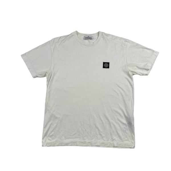 Stone Island 2019 White T Shirt - Large