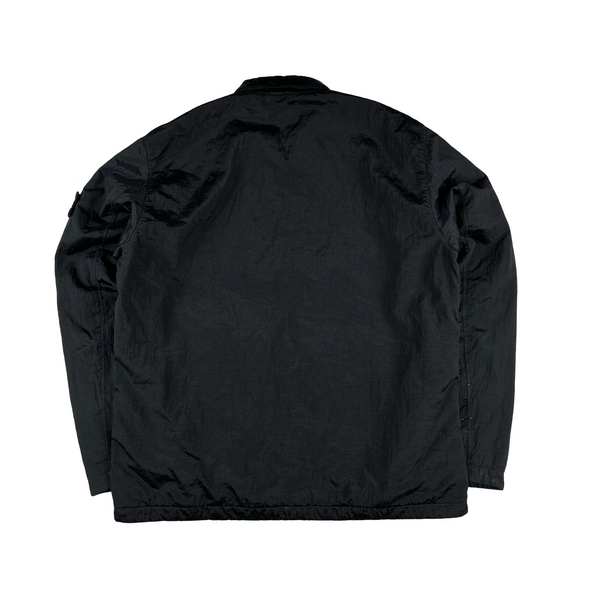 Stone Island 2022 Black Nylon Metal Econyl Overshirt Primaloft Lined - XL