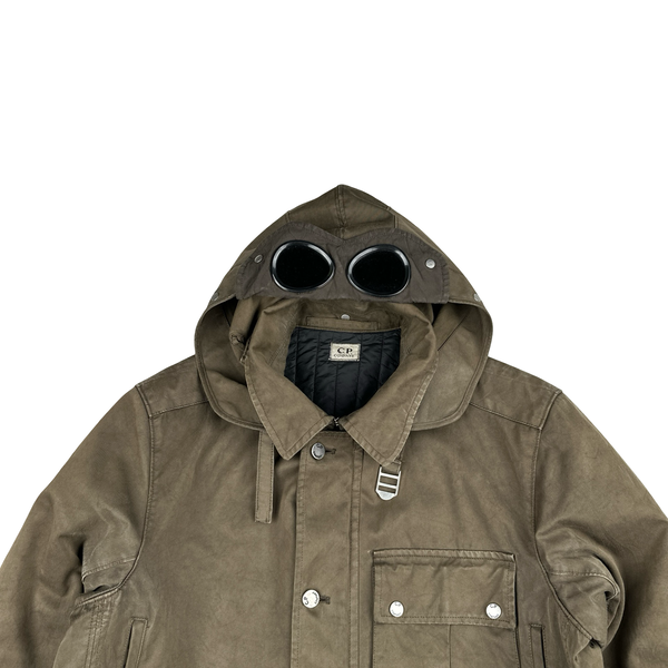 CP Company 2008 Brown Mille Miglia Multi Pocket Field Jacket - Large